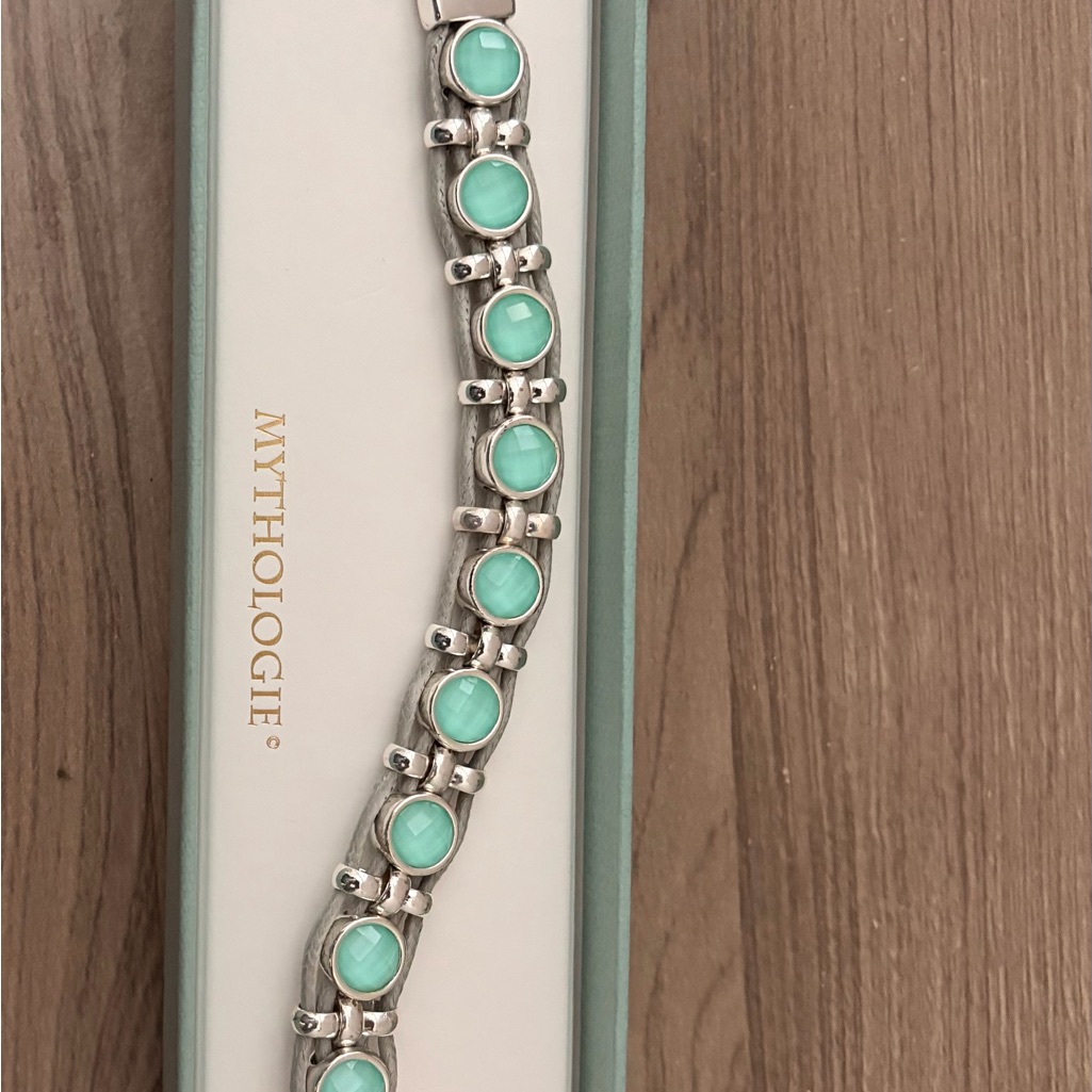 Mythologie Silver And Mint Bracelet